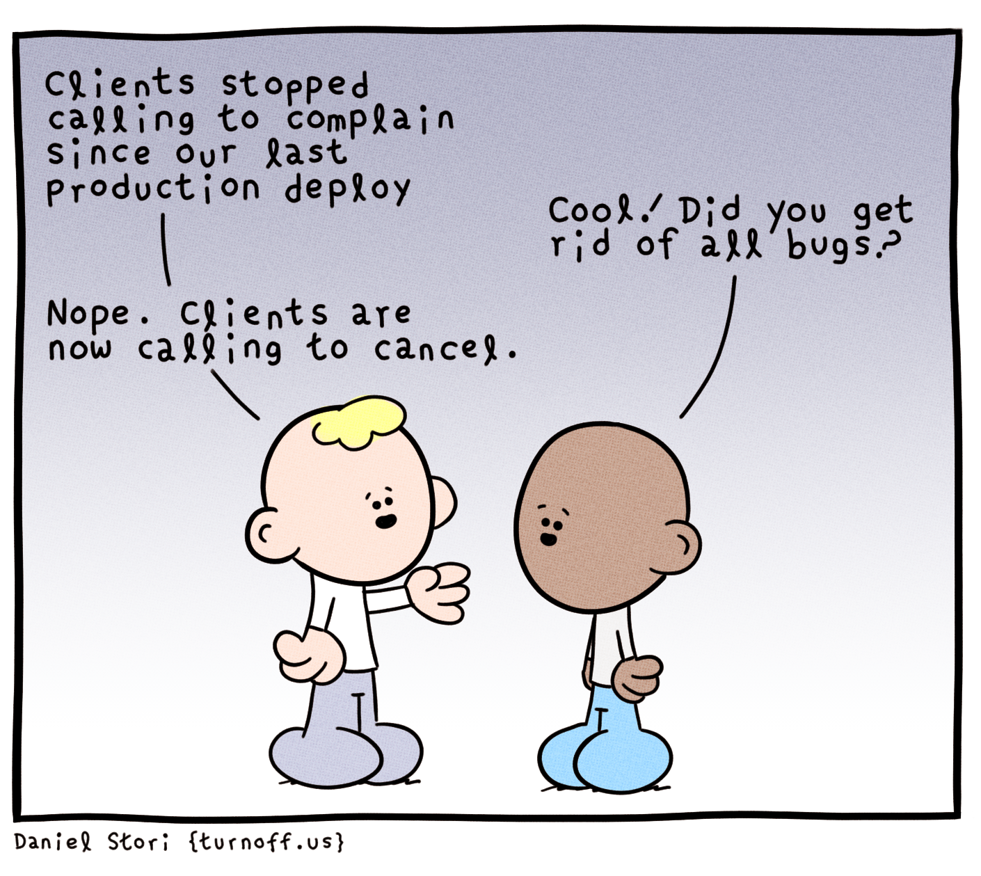 the depressed developer 34 geek comic