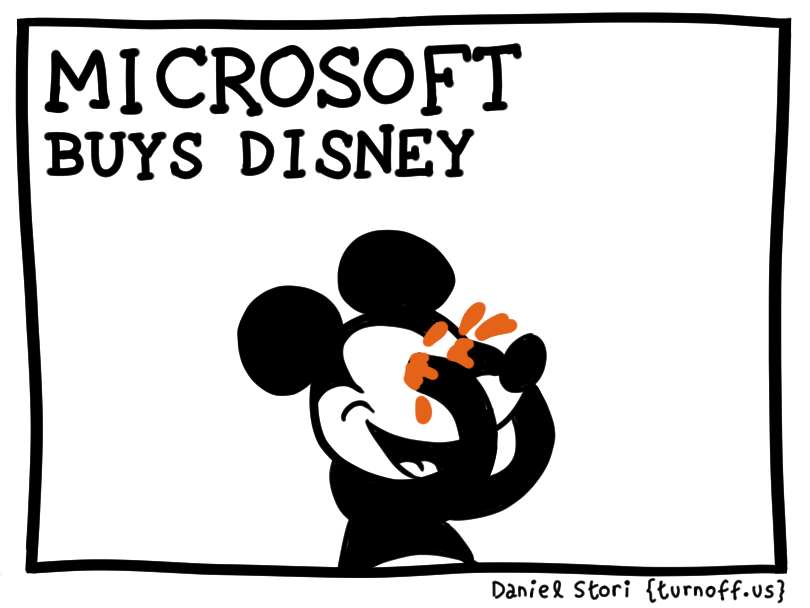 disney buys linux geek comic