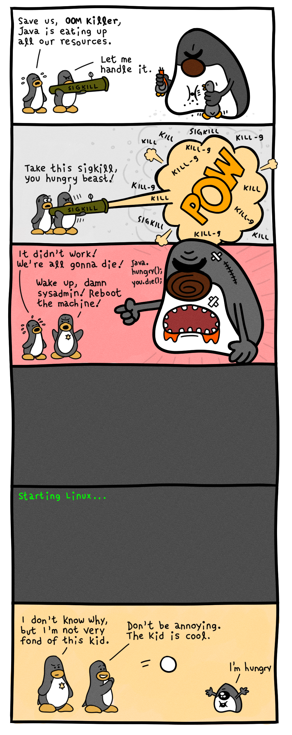 java attacks! geek comic