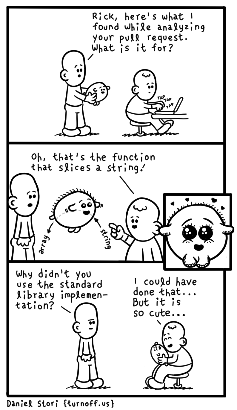 my adorable useless code geek comic